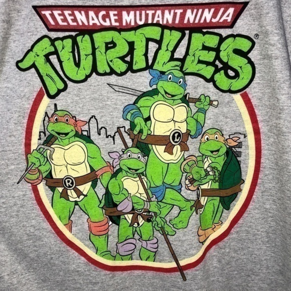 🚦Teenage Mutant Ninja Turtles Gray Heather T-shirt